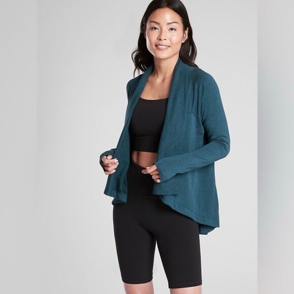 Athleta Nirvana Wear Two Ways Wrap Cardigan S - Picture 1 of 6